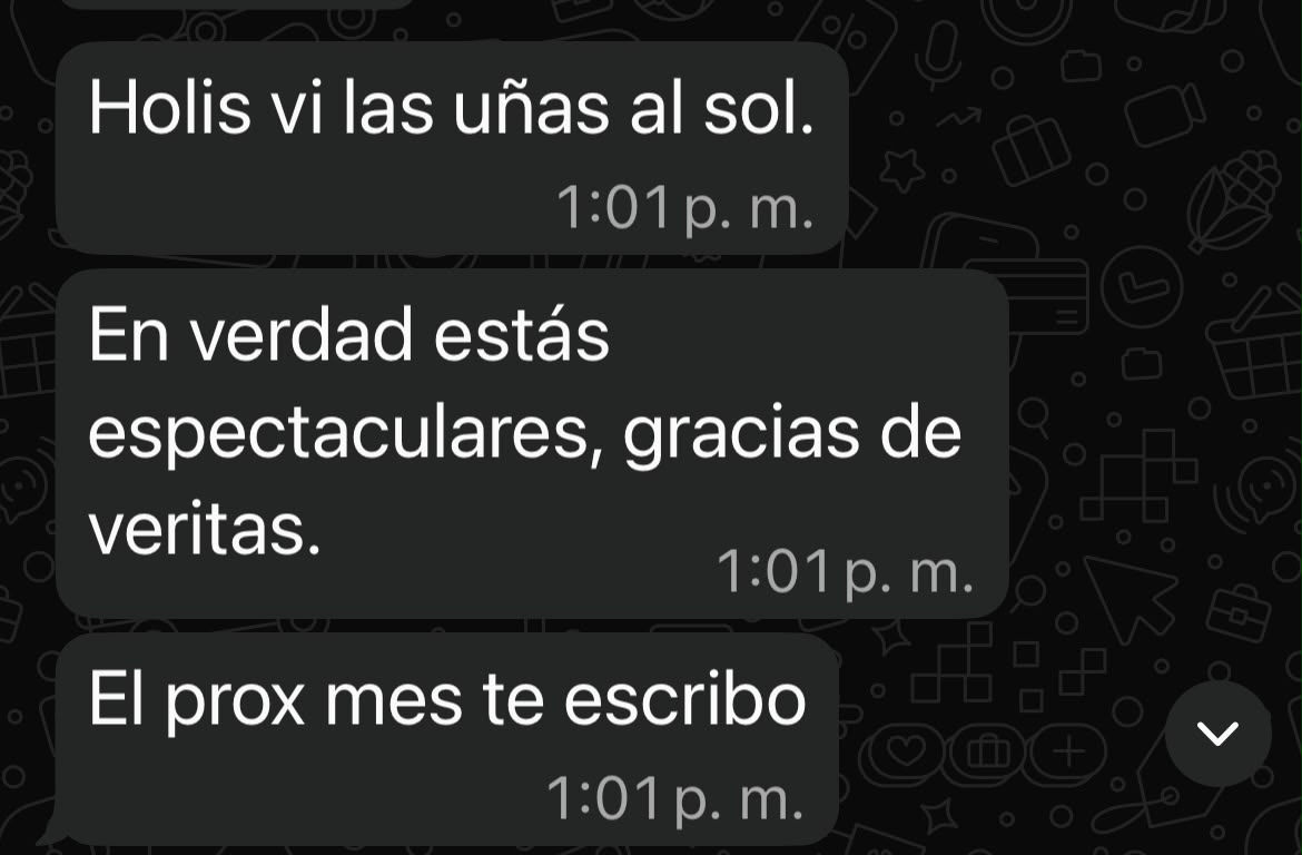 Reseña de una clienta